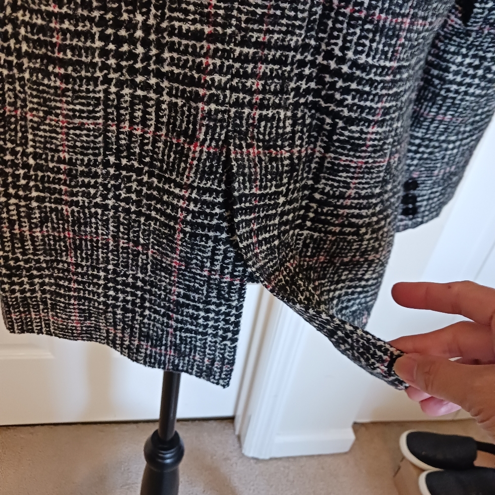 Massimo Dutti Single Button Front Closure Plaid B… - image 8